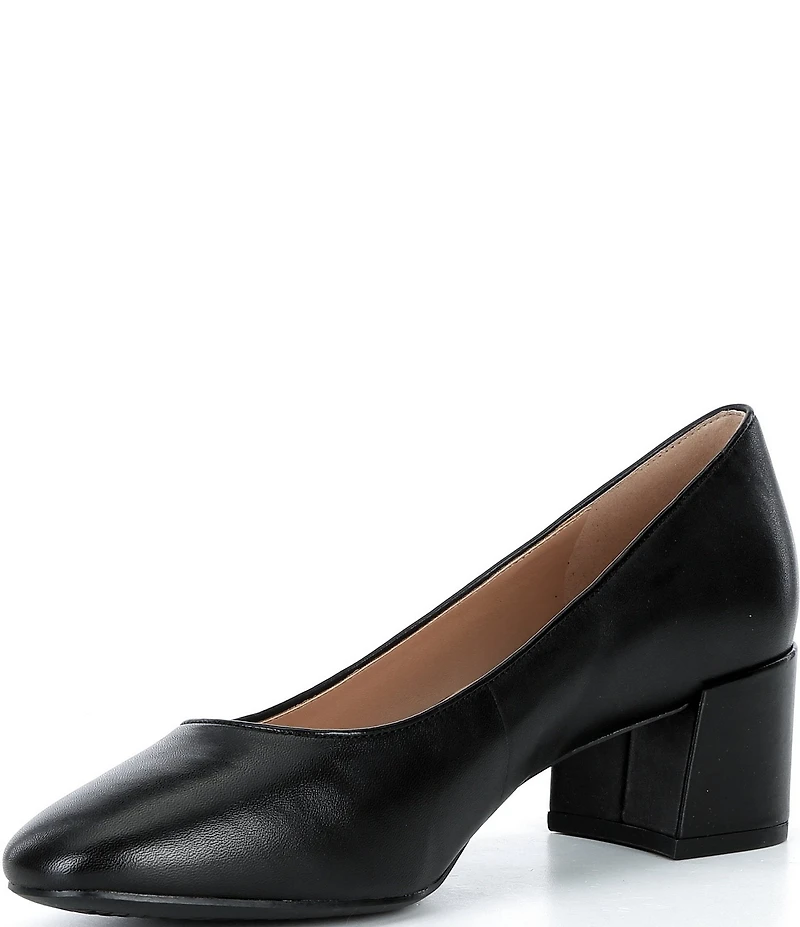 Cole Haan Go-To Shayla Leather Block Heel Pumps