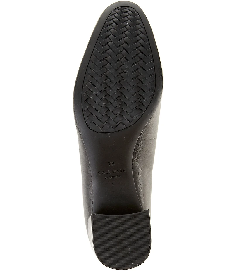 Cole Haan Go-To Shayla Leather Block Heel Pumps