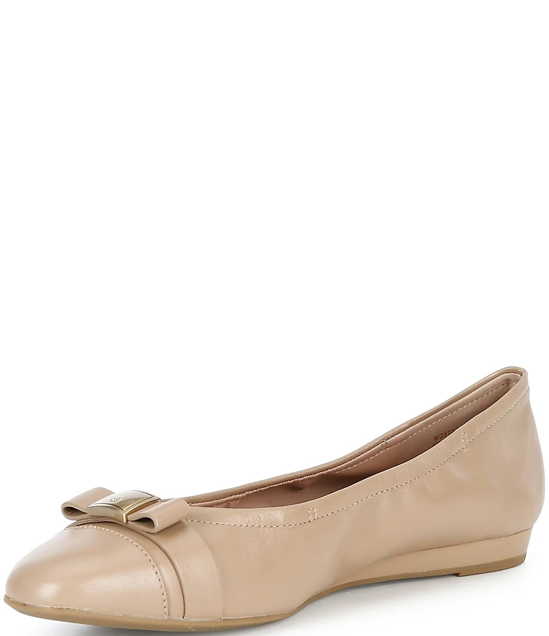 Cole Haan Go-To Tova Bow Leather Ballet Flats