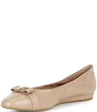 Cole Haan Go-To Tova Bow Leather Ballet Flats