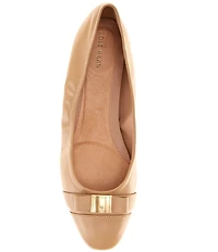 Cole Haan Go-To Tova Bow Leather Ballet Flats