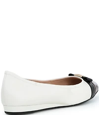 Cole Haan Go-To Tova Croco Cap Toe Bow Ballet Flats