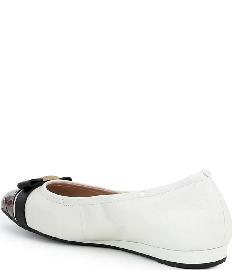 Cole Haan Go-To Tova Croco Cap Toe Bow Ballet Flats