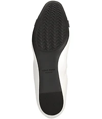 Cole Haan Go-To Tova Croco Cap Toe Bow Ballet Flats
