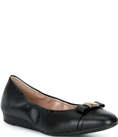 Cole Haan Go-To Tova Leather Bow Ballet Flats