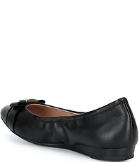 Cole Haan Go-To Tova Leather Bow Ballet Flats