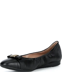 Cole Haan Go-To Tova Leather Bow Ballet Flats