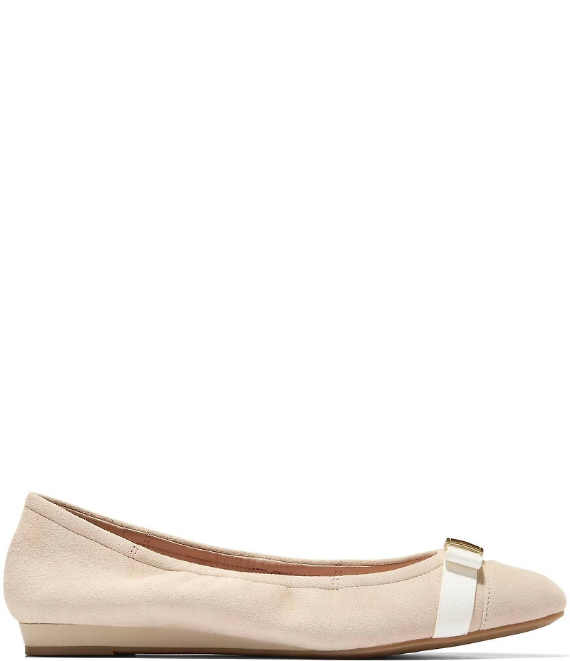 Cole Haan Go-to Tova Suede Ballet Bow Flats