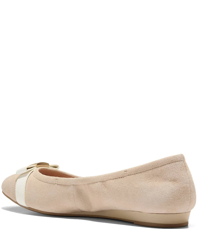 Cole Haan Go-to Tova Suede Ballet Bow Flats