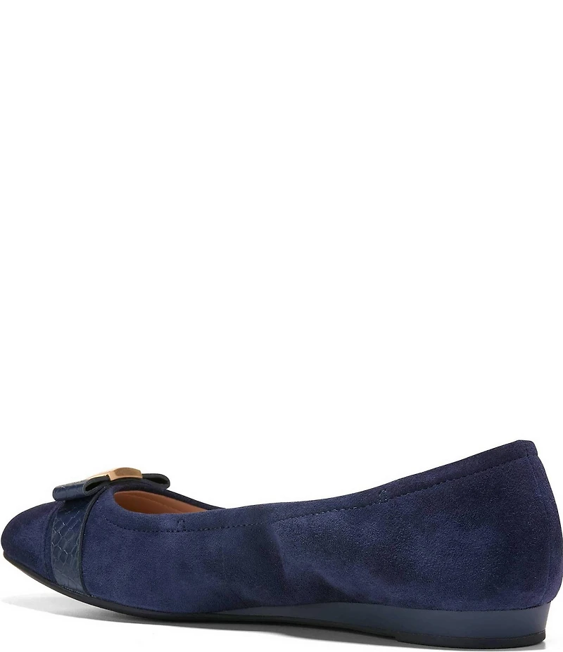 Cole Haan Go-to Tova Suede Bow Ballet Flats