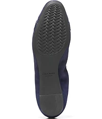 Cole Haan Go-to Tova Suede Bow Ballet Flats