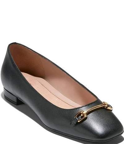 Cole Haan Go-To Verley Leather Horsebit Ballet Flats