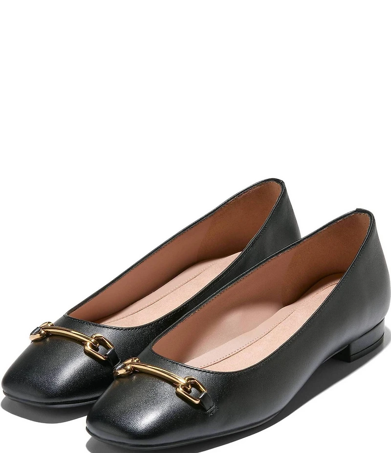 Cole Haan Go-To Verley Leather Horsebit Ballet Flats