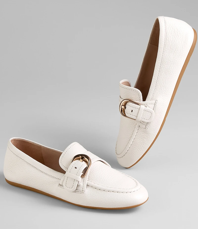 Cole Haan Grand Ambition Alette Leather Buckle Loafers