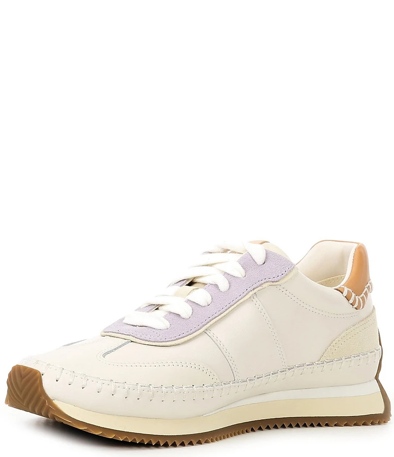 Cole Haan GrandPro Premier Leather and Suede Lace Up Runner Sneakers