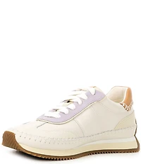 Cole Haan GrandPro Premier Leather and Suede Lace Up Runner Sneakers