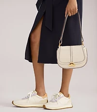 Cole Haan GrandPro Premier Leather and Suede Lace Up Runner Sneakers