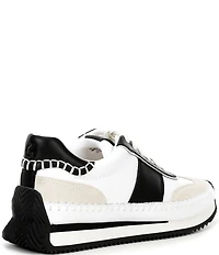 Cole Haan GrandPro Premier Leather and Suede Lace Up Runner Sneakers