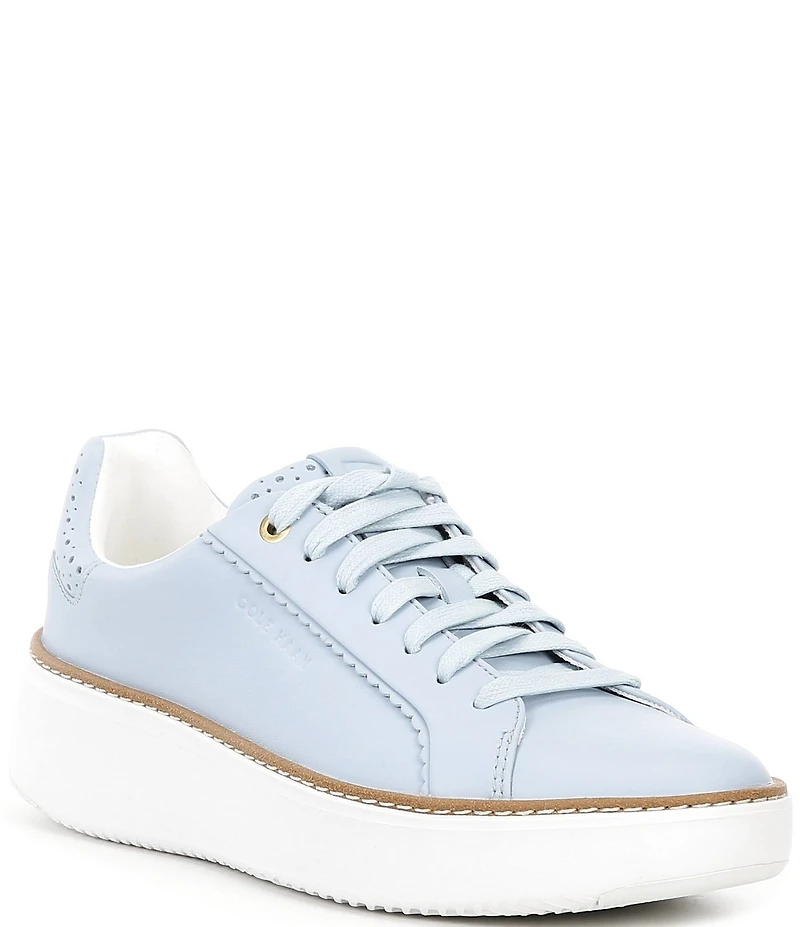 Cole Haan Women's GrandPro Topspin Leather Brogue Detail Sneakers
