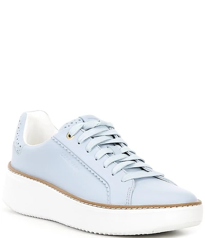 Cole Haan Women's GrandPro Topspin Leather Brogue Detail Sneakers