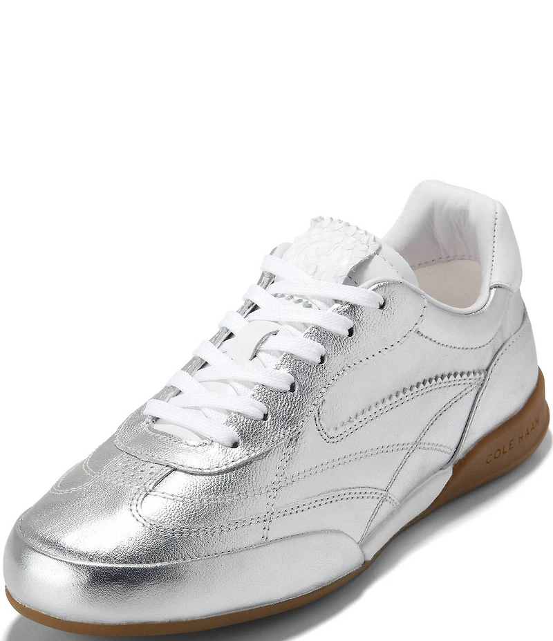 Cole Haan GrandPro Turf 2.0 Metallic Leather Sneakers