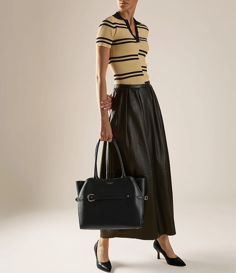 Cole Haan Hansell Leather Pointed Toe Pumps
