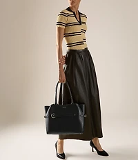 Cole Haan Hansell Leather Pointed Toe Pumps