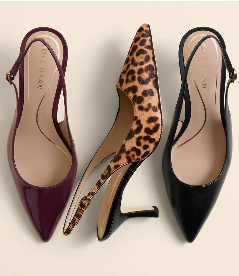 Cole Haan Hansell Leather Slingback Pumps