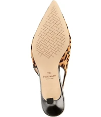 Cole Haan Hansell Leopard Print Haircalf Slingback Pumps