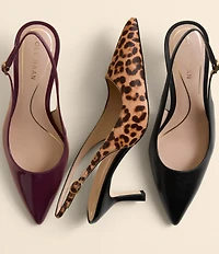 Cole Haan Hansell Patent Leather Slingback Pumps