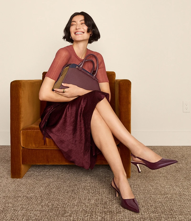 Cole Haan Hansell Patent Leather Slingback Pumps