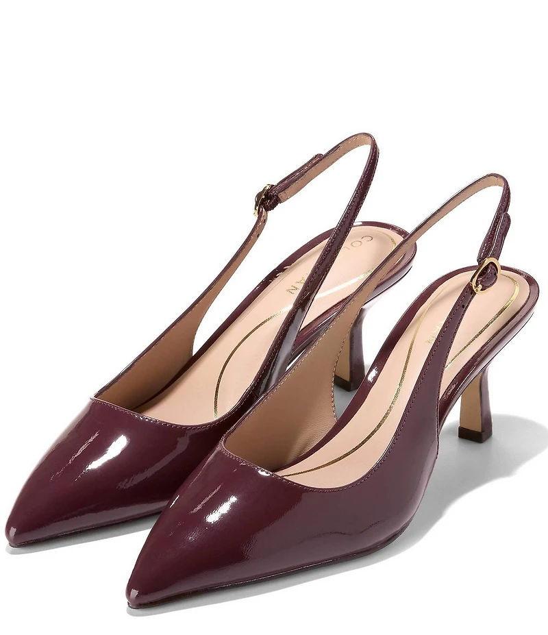 Cole Haan Hansell Patent Leather Slingback Pumps