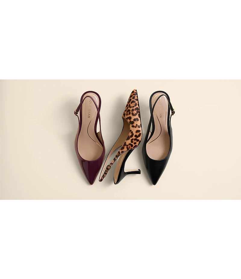 Cole Haan Hansell Patent Leather Slingback Pumps