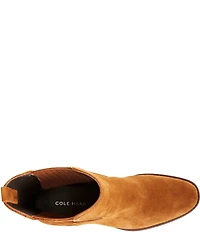 Cole Haan Janelle Suede Chelsea Mid Calf Boots