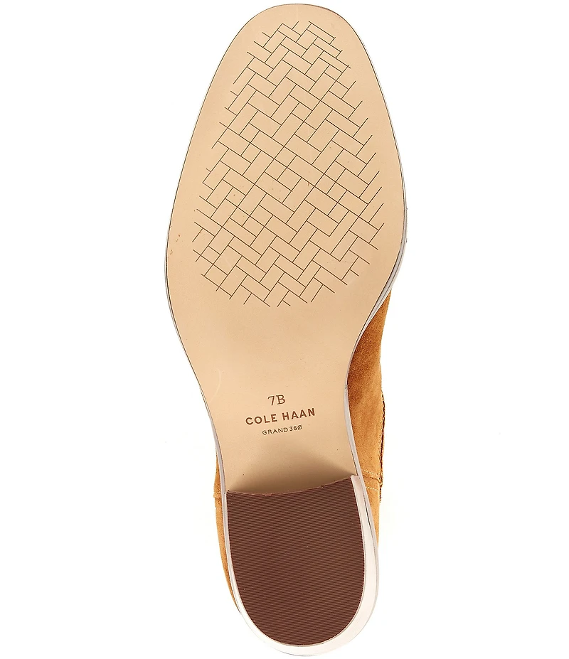 Cole Haan Janelle Suede Chelsea Mid Calf Boots