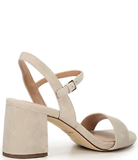 Cole Haan Josie Block Heel Suede Dress Sandals
