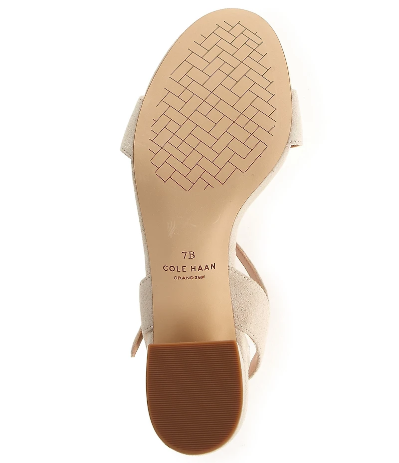 Cole Haan Josie Block Heel Suede Dress Sandals