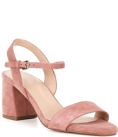 Cole Haan Josie Block Heel Suede Dress Sandals