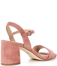 Cole Haan Josie Block Heel Suede Dress Sandals