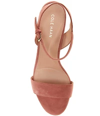 Cole Haan Josie Block Heel Suede Dress Sandals