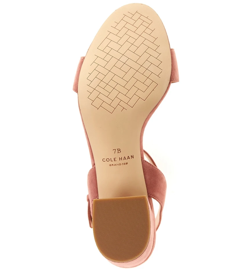 Cole Haan Josie Block Heel Suede Dress Sandals