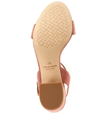 Cole Haan Josie Block Heel Suede Dress Sandals