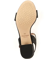 Cole Haan Josie Glitter Mesh Ankle Strap Dress Sandals