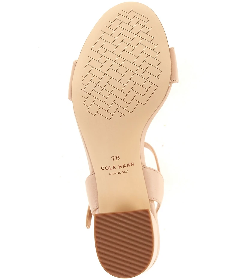 Cole Haan Josie Leather Block Heel Dress Sandals
