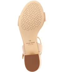 Cole Haan Josie Leather Block Heel Dress Sandals