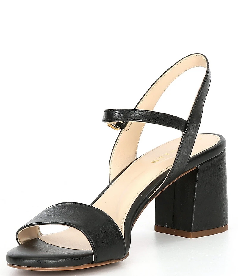Cole Haan Josie Leather Block Heel Dress Sandals