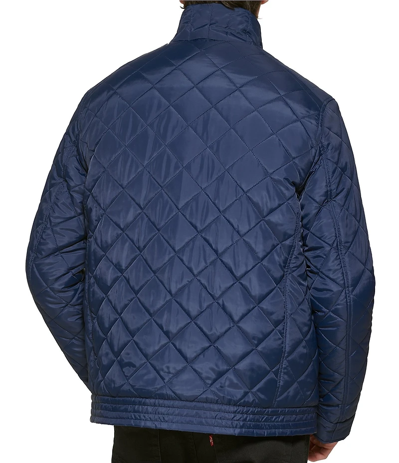 Cole Haan Diamond-Quilted Full Zip Jacket