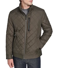 Cole Haan Diamond-Quilted Full Zip Jacket