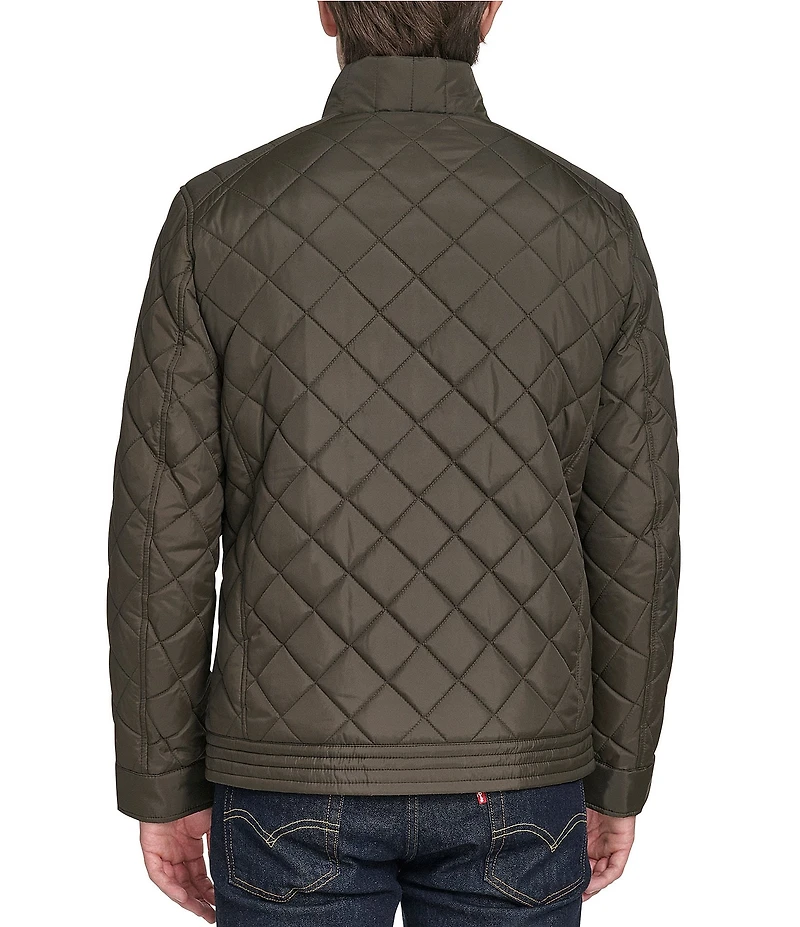 Cole Haan Diamond-Quilted Full Zip Jacket