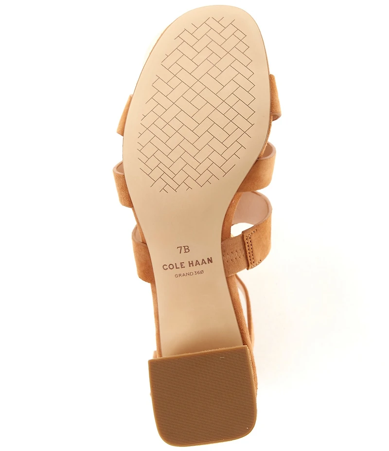 Cole Haan Lyanna Suede Link Hardware Gladiator Sandals